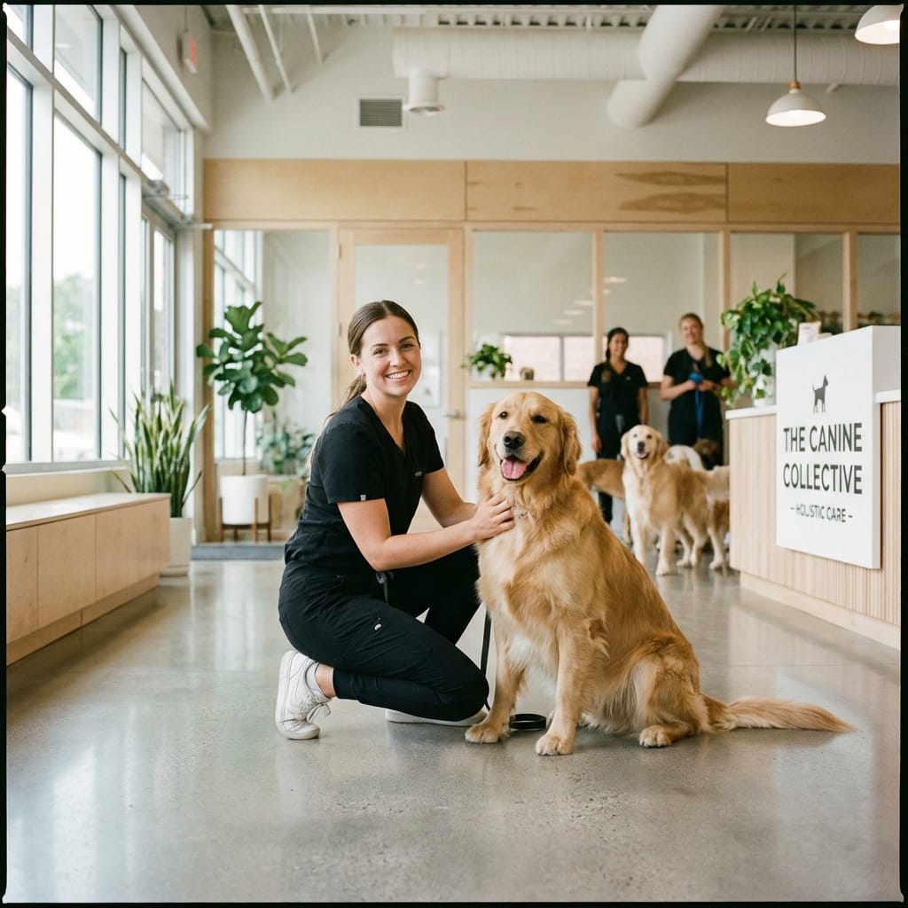 Dogs relaxing at Wilde K9 between play sessions